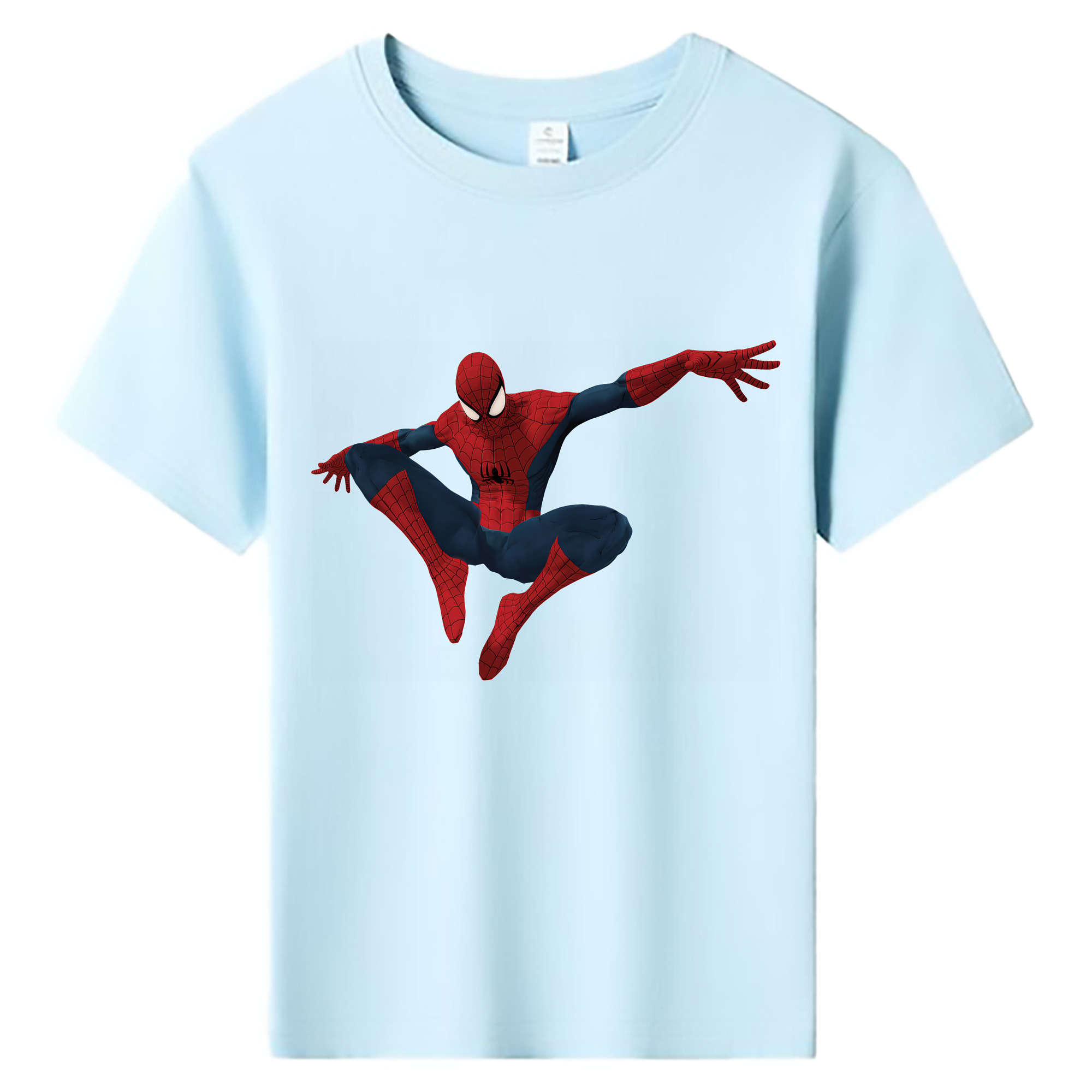 （画像用） Spider Man スパイダーマン 綿100％キッズTシャツ（フロントプリント）